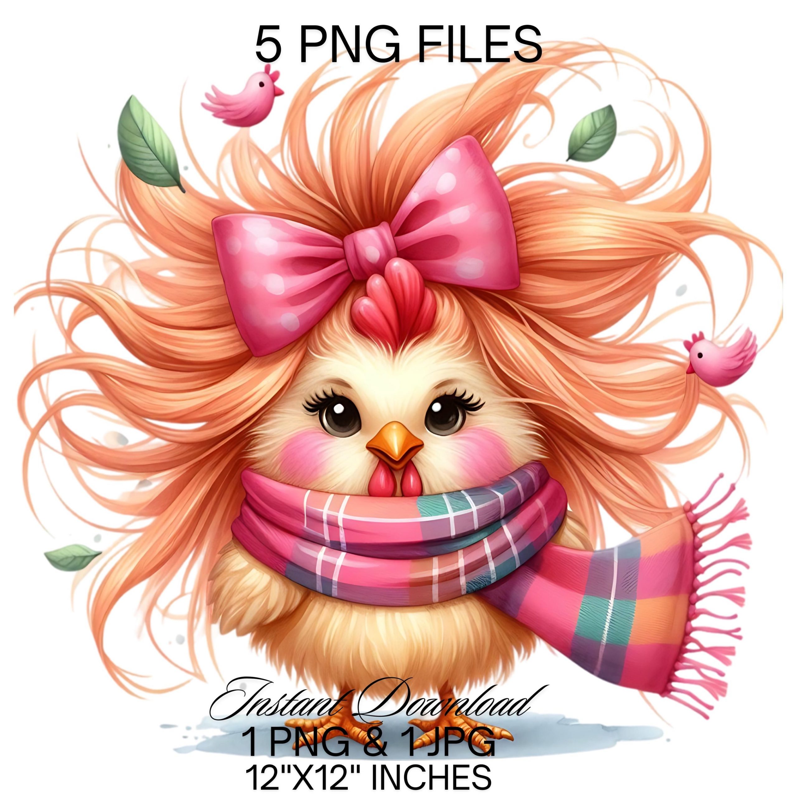 Crazy Chicken PNG Clipart | Cute Crazy Chicken Sublimation | Fancy Crazy Chicken Chick PNG | Crazy Chicken Farm Life Commercial Use – Instant Digital Download