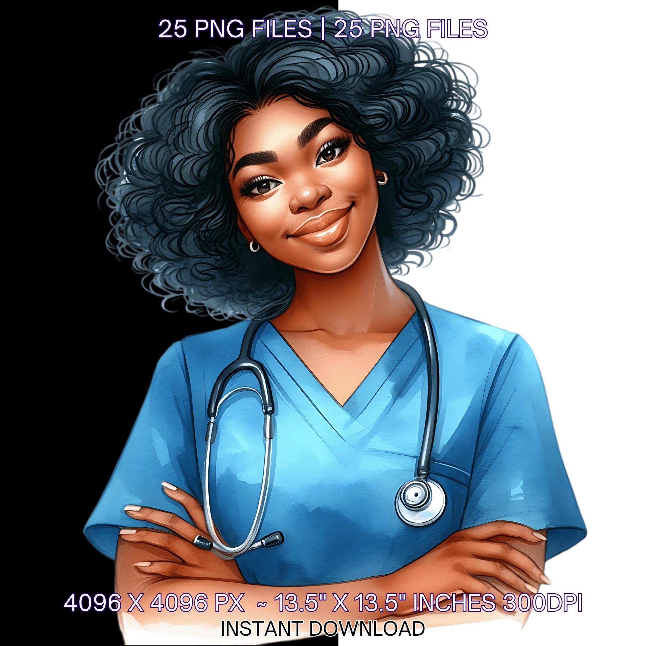 25 Nurse PNG Clipart | Female Nurse PNG Clip Art Bundle | Nurse Aesthetic Png Transparent | Hospital Healthcare Clipart Commercial Use – Instant Digital Download