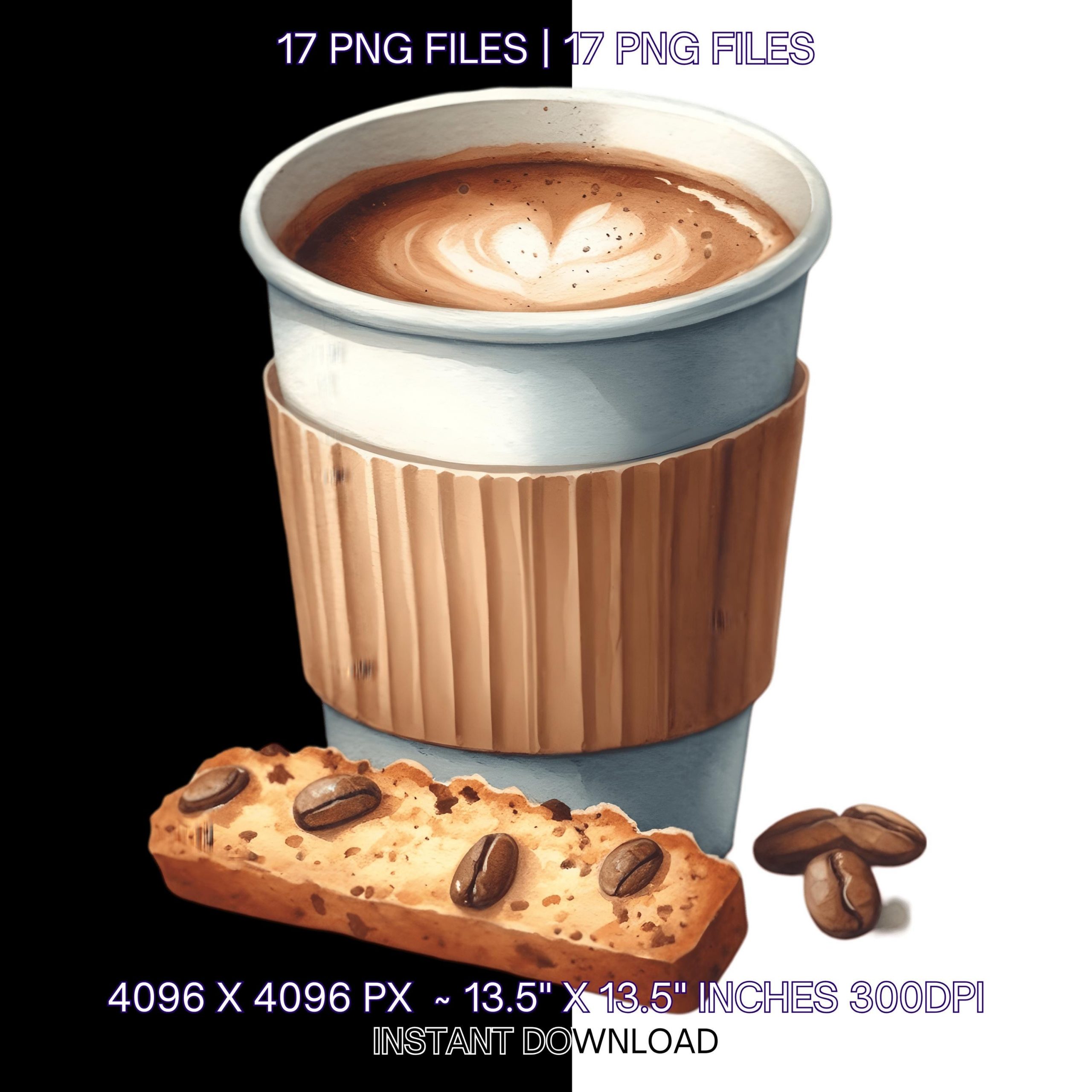 17 Coffee Clipart clipart | Coffee Clip Art PNGs, JPGs | Esspresso Clipart | Cappuccino Clipart | Americanno Coffee Break Commercial Use – Instant Digital Download