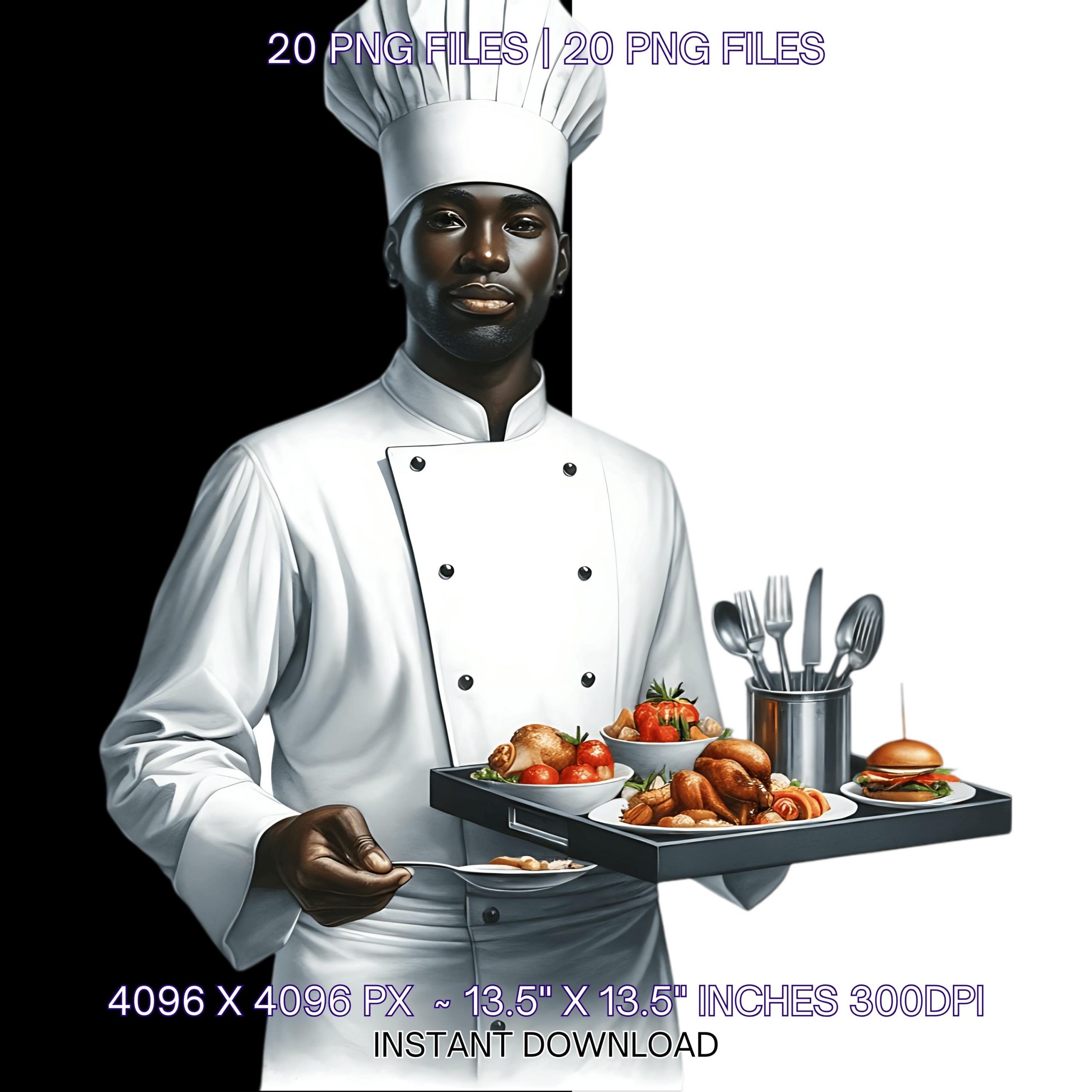 20 Chef Clipart | Men Chef Png | Man Chef Hat Png | Chef Image | Cooking Clipart | Kitchen Clipart | Cooking PNG Illustration Commercial Use – Instant Digital Download